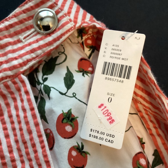 New women's 0 Maeve x Anthropologie Icon skort set Skirt + Shorts in tomato red - Picture 4 of 13